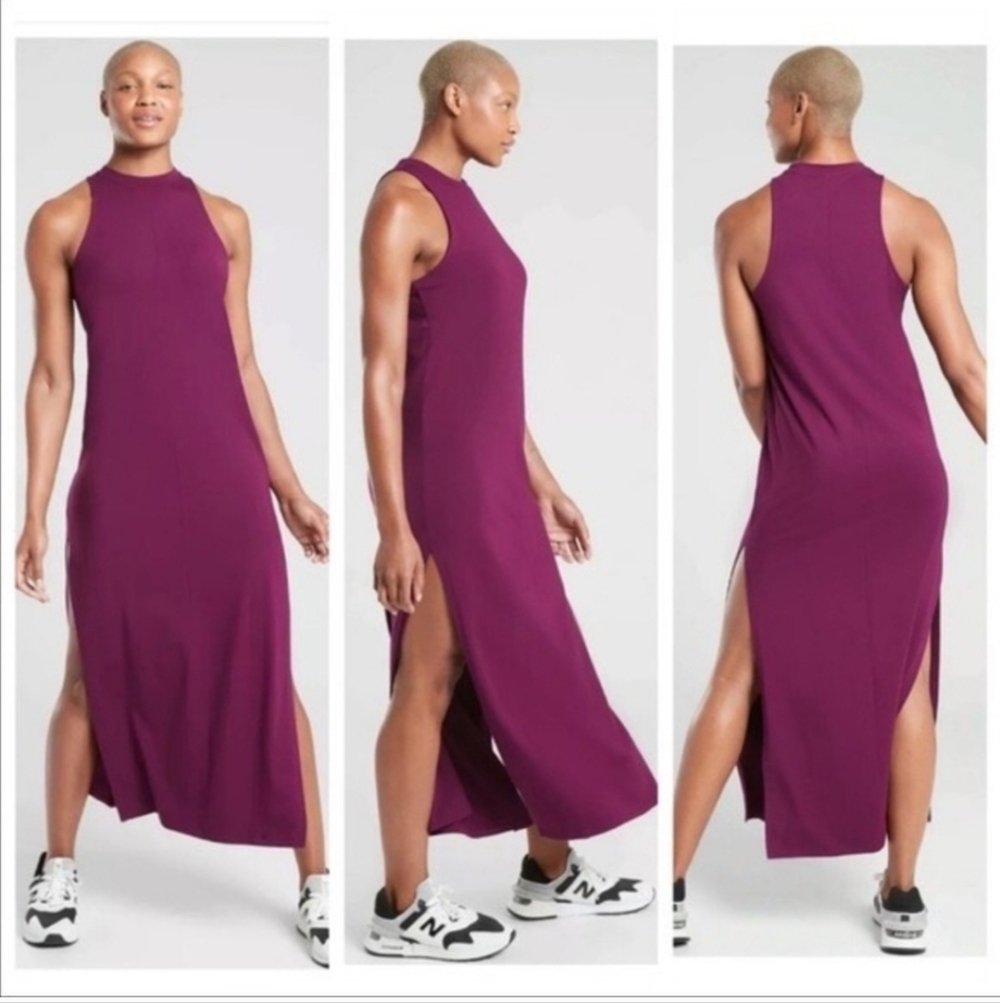Athleta Destination Maxi Dress Purple Size Large
